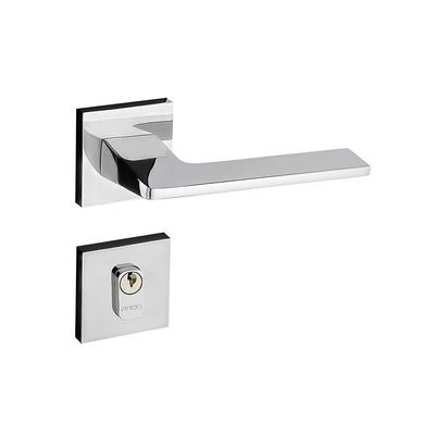 Fechadura Sara Cromada Roseta Quadrada 40mm Pado Externa