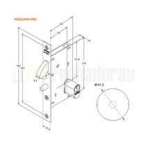 Fechadura Stam Porta De Correr Externa 950 Polido