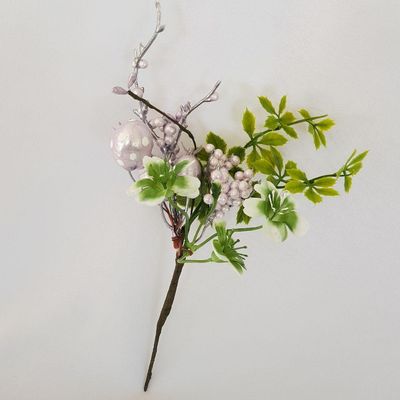 Mini Buquê De Flor Com Ovinho De Páscoa 25cm