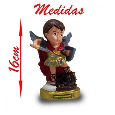 Kit Imagem Três Arcanjos Bebê Em Borracha 16cm