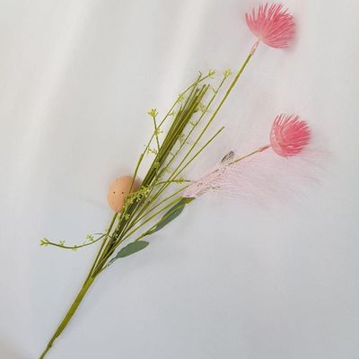 Buquê De Flor Com Ovinho De Páscoa 58cm