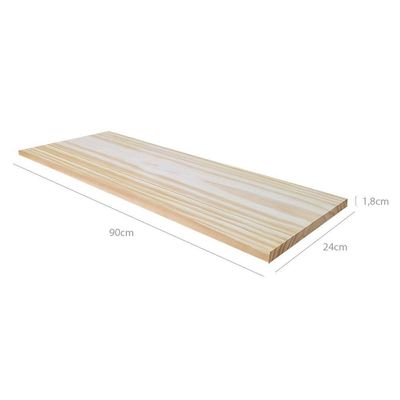 Prateleira Verticalize 2x28x90 Em Madeira De Pinus Natural
