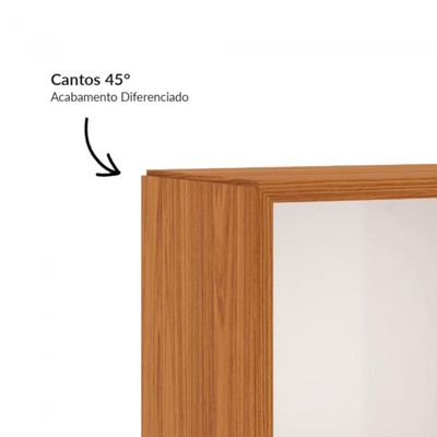 Nicho Retangular Em Mdf Freijó Off White 99x33x24 Cm Dalla Costa Tb157jw