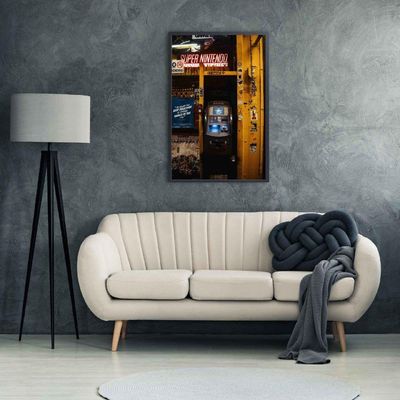 Quadro Decorativo Super Nintendo 90x60 Cm Tecido Canvas