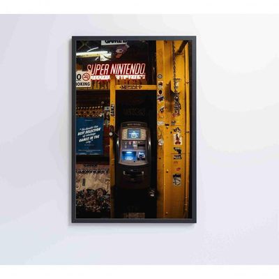 Quadro Decorativo Super Nintendo 120x80 Cm Tecido Canvas