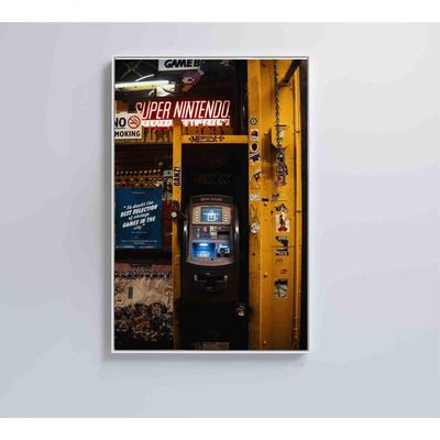 Quadro Decorativo Super Nintendo 120x80 Cm Tecido Canvas