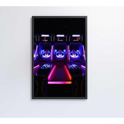 Quadro Jogo Arcade 60x40 Cm Tecido Canvas