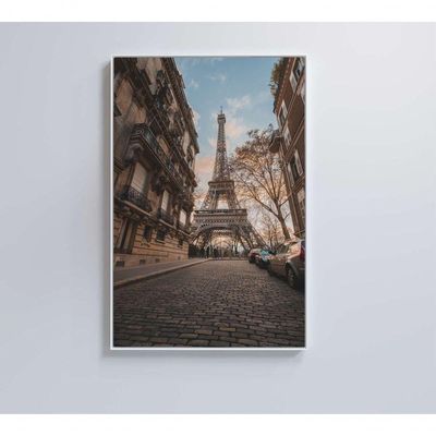 Quadro Torre Eiffel 60x90 Cm Tecido Canvas
