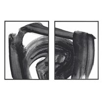 Kit 02 Quadros De Parede Decorativo Canvas Abstrasto 80 Cm M02 - D'rossi