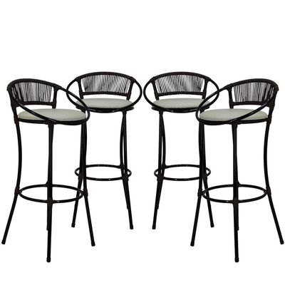 4 Banquetas Havaí Branco Gelo