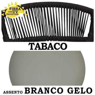 4 Banquetas Havaí Branco Gelo