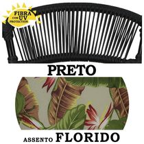 4 Banquetas Havaí Florido Preto