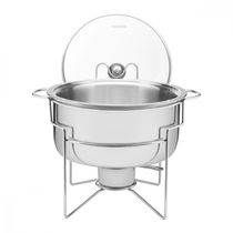 Rechaud Banho Maria Tramontina Em Aço Inox 7 L Com Fogareiro
