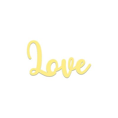 Arte Love 25,5x15cm - Cria Arte Laser Amarelo