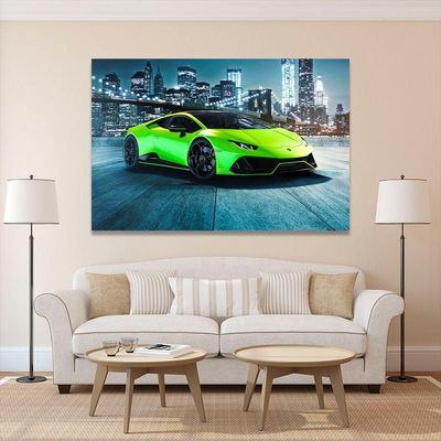 Quadro Decorativo Lamborghini Fluorescent Green
