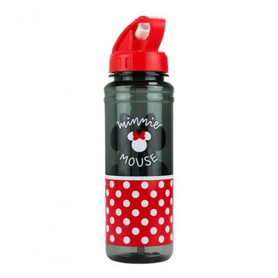 Garrafa Plastico Com Canudo Minnie Mouse 700ml Disney