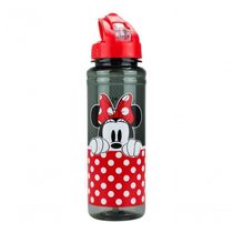 Garrafa Plastico Com Canudo Minnie Mouse 700ml Disney