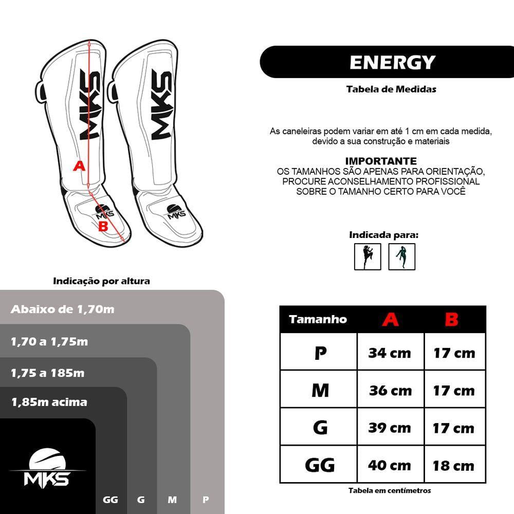 Caneleira de Muay Thai Kickboxing Mks Energy V2 Black Pink G