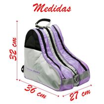 Bolsa Para Patins Com Alça E 3 Divisórias Reforçada Lilás