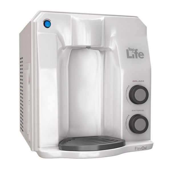 Filtro Purificador água C/ Super Ozonio Gelada Bactericida Compressor Flex Oxi - Top Life 220V