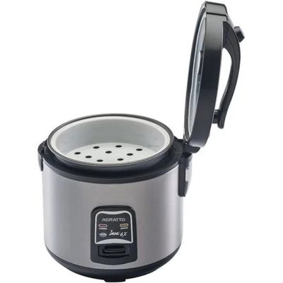 Panela Elétrica De Arroz Inox E Visor De Vidro 220v Agratto