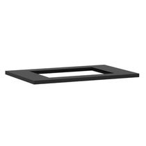 Tampo 80cm C- Furo Cocktop 4b Preto Txt Bp Luciane Móveis