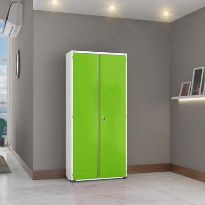 Armário Aço Escritório Fechadura 3 Prateleiras Ea302 Verde.