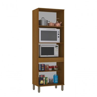 Torre Modena 70 Cm 4 Portas 2 Nichos Microondas Luciane Moveis