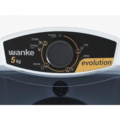Lavadora De Roupas Semiautomática Evolution 5 Kg Branca Wanke 127V