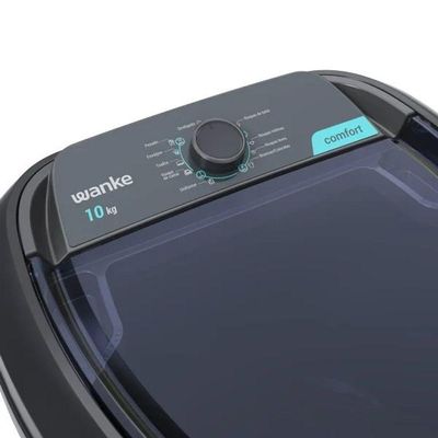 Lavadora De Roupas Semiautomática Comfort 10 Kg Preto Wanke 127V