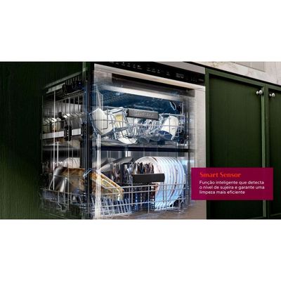 Lava-louças Brastemp 15 Serviços com Smart Sensor Inox BLF61ARANA 110V