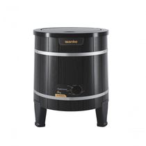 Lavadora De Roupas Semiautomática Tradicional Evolution 5 Kg Preta Wanke 127V