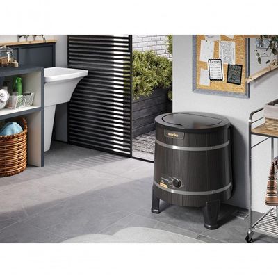 Lavadora De Roupas Semiautomática Tradicional Evolution 5 Kg Preta Wanke 220V