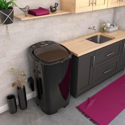 Lavadora Semiautomática Mueller Family Lite 10kg Preta 127V