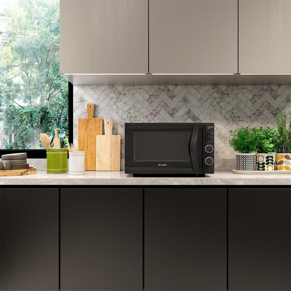 Forno Elétrico De Bancada Sonetto Stile 44 Litros Preto Fosco 220V