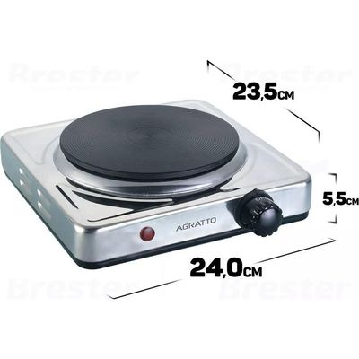 Fogão Elétrico De Mesa 1 Prato 1500w 220v Fma-02 Agratto