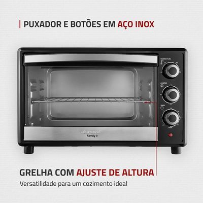 Forno Elétrico 42l Family Ii Mondial Preto/inox Fr-42 60hz 127V