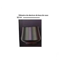 Vaso De Ferro Preto Para Parede 15x37cm