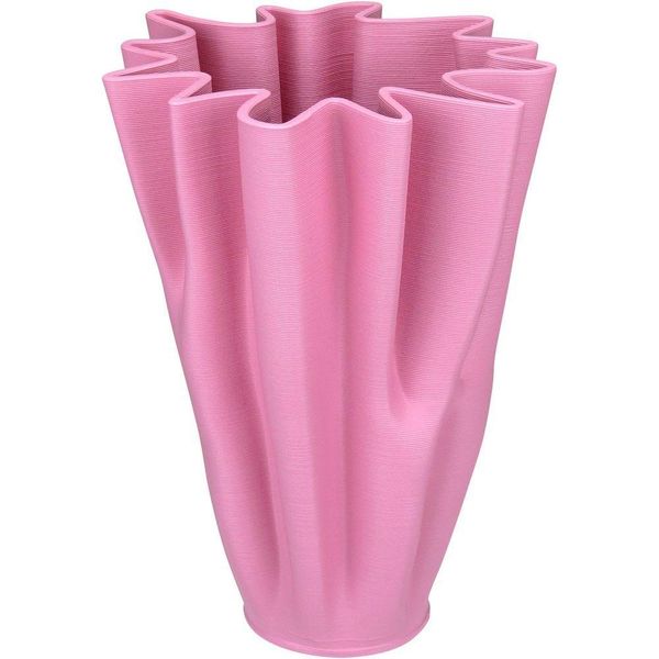 Vaso Decorativo Enfeite Casa Aparador 3d Home&co Cerâmica 25x18x18cm Rosa