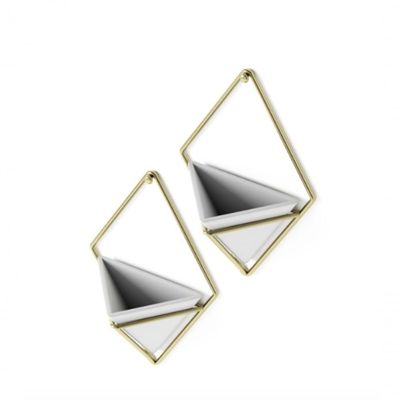 Conjunto De Vaso De Parede 2 Peças Branco Trigg - Umbra