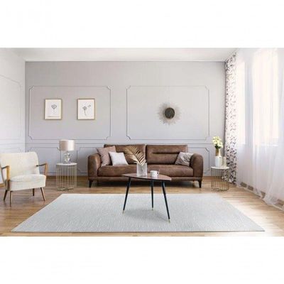 Tapete Turco Sala Sofisticato 05 - 200 X 250Cm Off White/Cinza