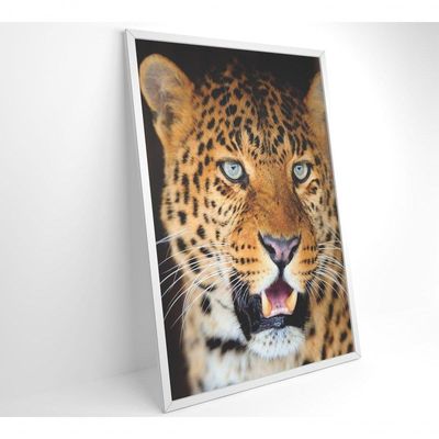 Quadro Decorativo Onça Pintada 40x60 Cm Vidro Impresso