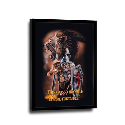 Quadro Decorativo Tudo Posso Naquele Que Me Fortalece
