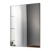 Espelho Retangular Liss 90X60Cm Moldura Em Aço Preto