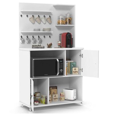 Armário Multiuso 2 Portas Cantinho Do Café Aconchego Branco - Patrimar