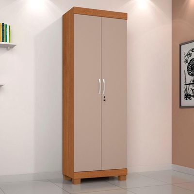 Armário Multiuso Mucuri 2 Portas Jcm Movelaria Cinamomo/Off White