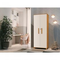 Multiuso Armário Dallas Duas Portas Com Chave Camas Fenix cinamomo-off White