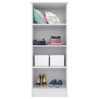 Armário Multiuso 2 Portas 3 Prateleiras Viena D02 Branco - Mpozenato