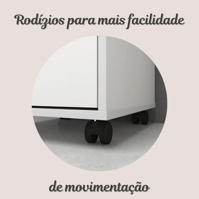 Gaveteiro Com Chave Face Branco