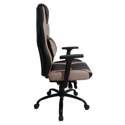 Cadeira Gamer Com Almofada Linha Gamer Racing Bege